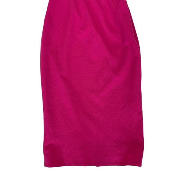 Dress The Population Tiffany Dress XXS Bright Fuchsia One Shoulder Midi - Picture 4 of 12